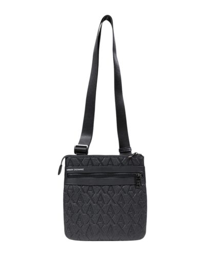 Armani Exchange Black Quilted Nylon Crossbody Bag