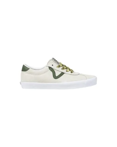 Vans Sport Style Cream Green Lace Up Sneaker
