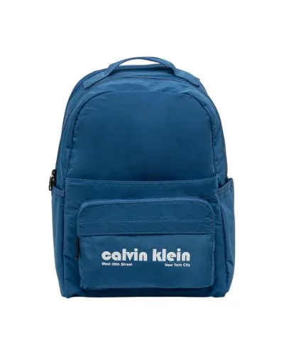 Calvin Klein Blue Nylon Backpack West 39th Street