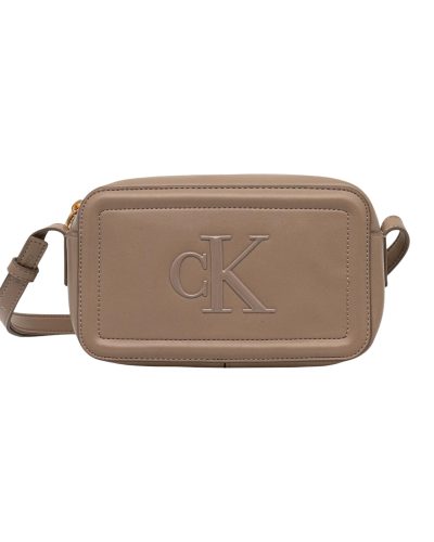 Calvin Klein CK Logo Crossbody Camera Bag Taupe