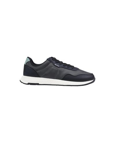 BOSS Black Lace-Up Running Sneaker Men’s