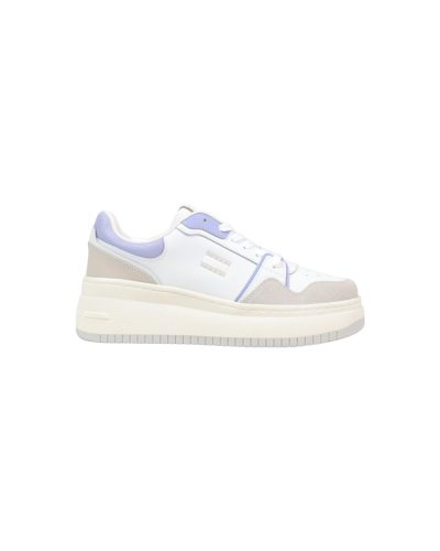 White Lavender Platform Sneaker Women’s Casual Shoe