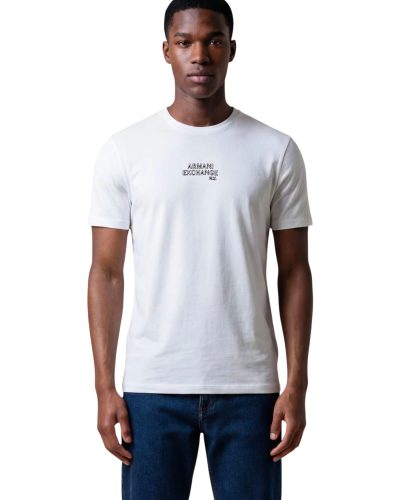 Armani Exchange Men’s White Crew Neck T-Shirt