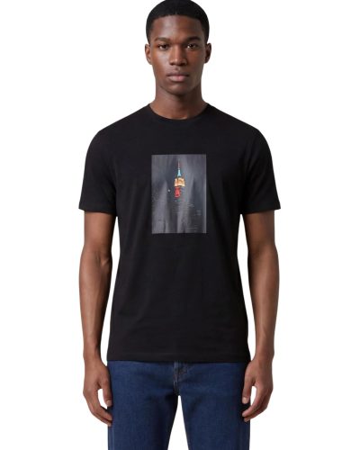 Black Empire State Building Graphic T-Shirt Men’s