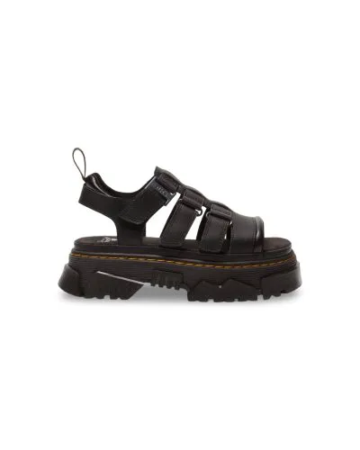 Dr. Martens Blaire Platform Black Leather Sandal
