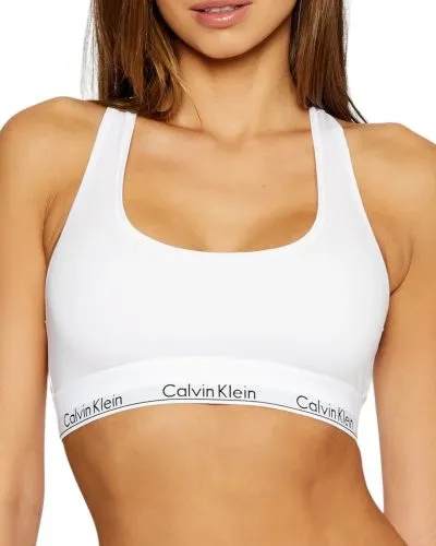 Calvin Klein White Racerback Bra Top Women