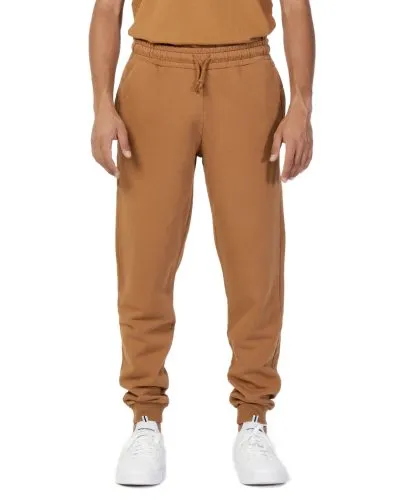 Camel Jogger Sweatpants with Ribbed Cuffs Men