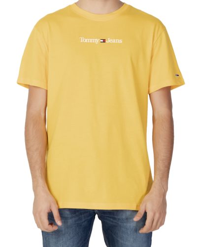 Tommy Jeans Yellow Crew Neck Short Sleeve T-Shirt