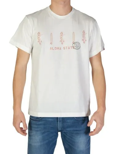 Aloha State Surfing Men’s Graphic T-Shirt Cream