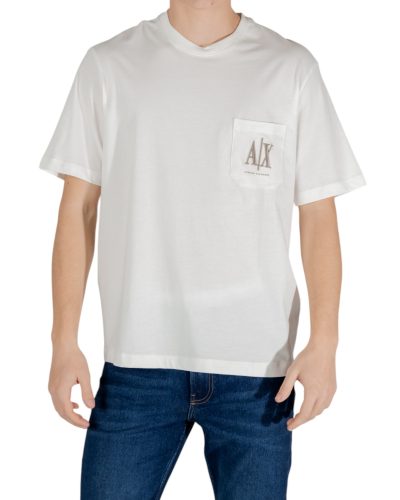 Armani Exchange Men’s White Pocket T-Shirt