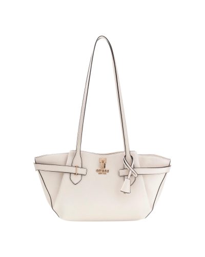Guess Beige Leather Tote Bag Women’s Handbag