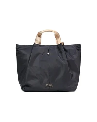Polase Black Nylon Tote Bag with Rope Handles