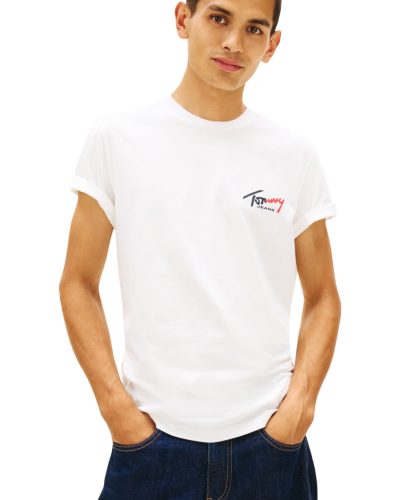Tommy Jeans Men’s White Logo T-Shirt