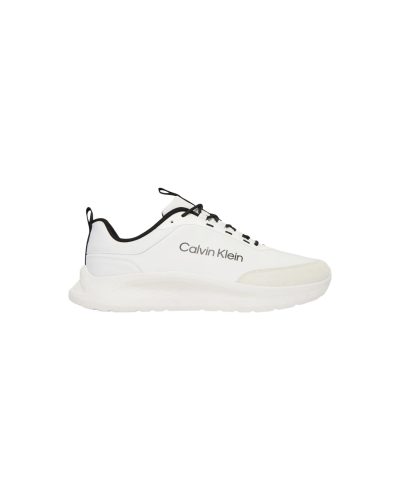 Calvin Klein White Lace-Up Runner Sneaker