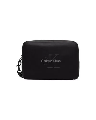 Calvin Klein Black Logo Crossbody Bag Unisex