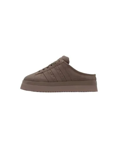 Taupe Platform Mule Sneaker Clog Shoe