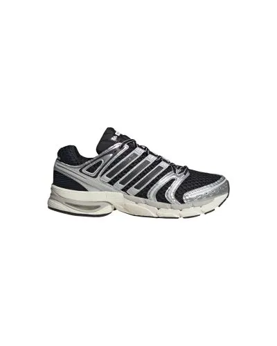 Adidas Response cushioned running shoe black silver white