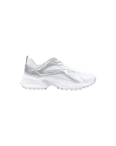 Calvin Klein White Silver Chunky Sneaker Women’s
