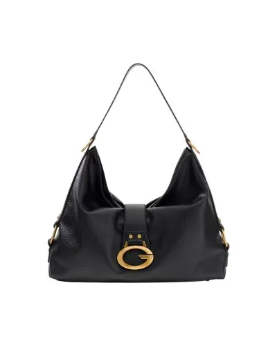 Guess Black Women Zip Bag with Buckle