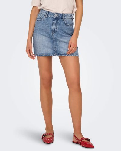 Classic Blue Denim Mini Skirt for Women